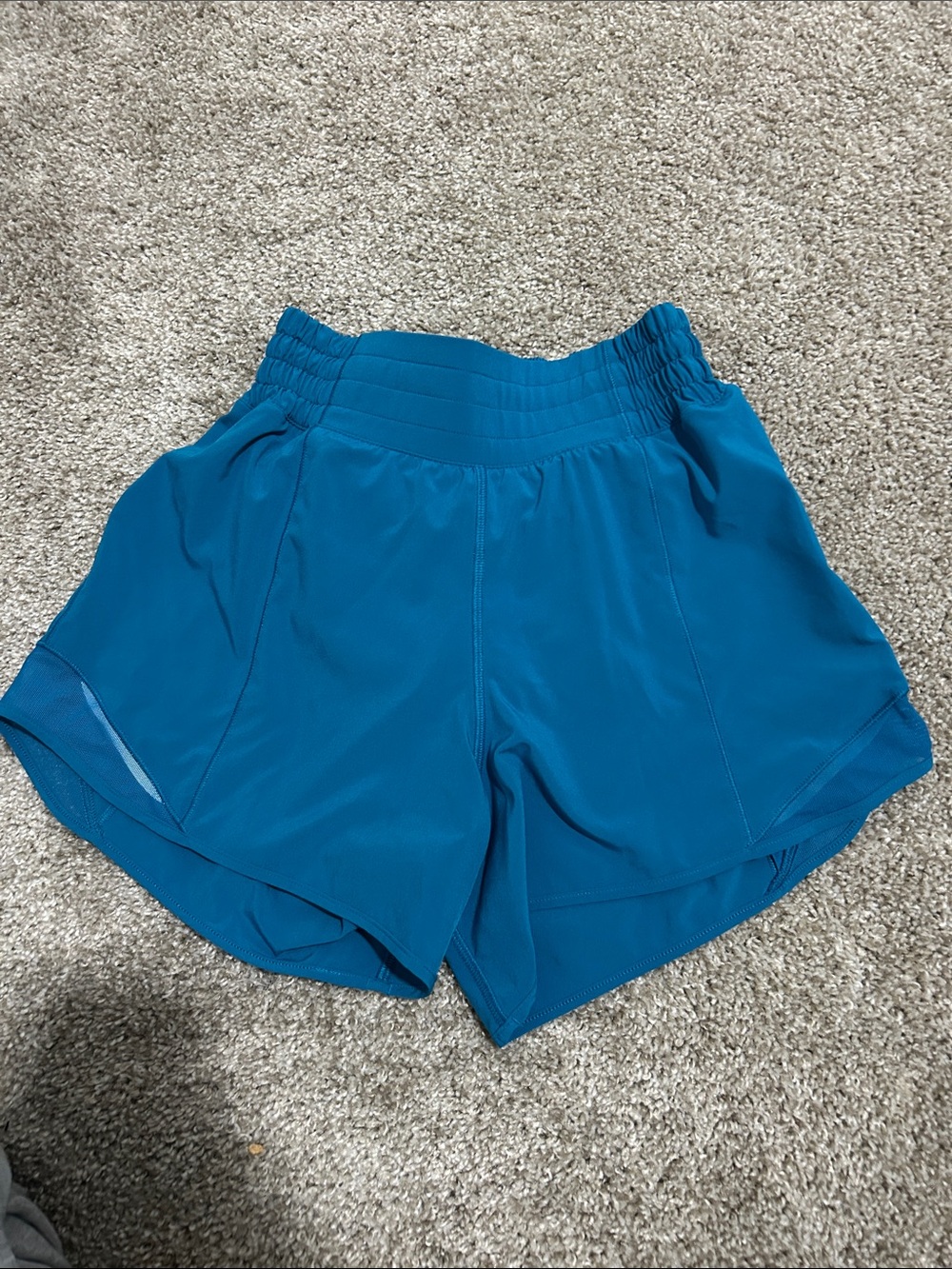 lululemon athletica teal blue athletic shorts